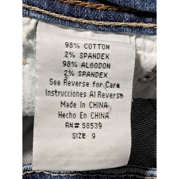 Y2K Underground Soul Womens Low Rise Flare Jeans Size 9 Medium Wash Denim 90s - Picture 6 of 7